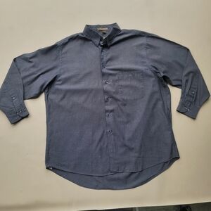 Milano Uomo Gray Shirt Men's 17 32/33 Button-Up   Long Sleeve Business Classic